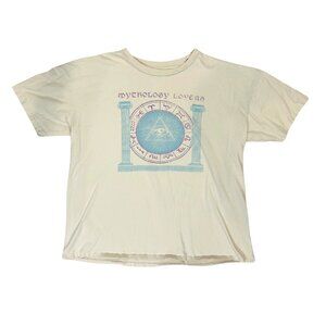 Tan Mythology Lovers Women T Shirt Short Sleeve Cotton On Oversized Small